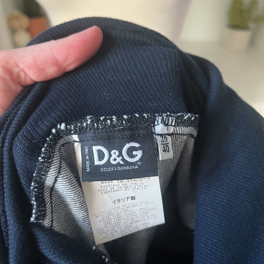 Vintage D&G Dolce & Gabbana Denim Fitted Bustier Dress Size XS - Picture 8 of 10